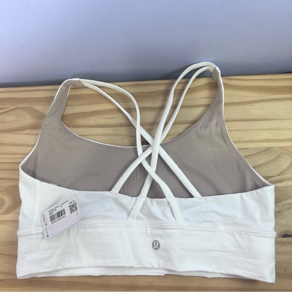 Lululemon Energy Longline Bra - white - 10 - NWT - Picture 3 of 14